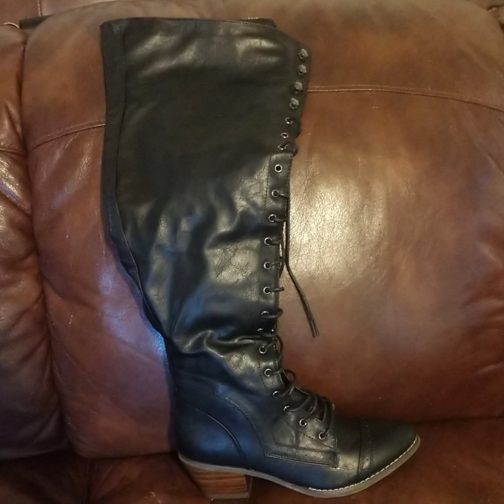 Over knee black boots  never worn
